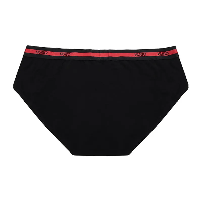 HUGO BOSS Men's FW21 Cotton Briefs 2 Packs Black-2