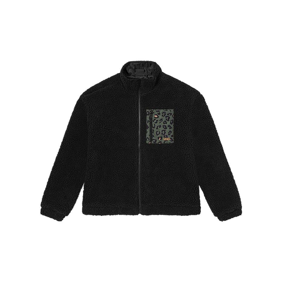 VANS Size XS Extra Small White Checkered Logo Windbreaker