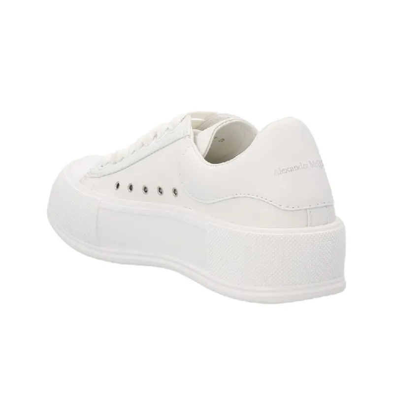 Alexander McQueen Deck Skate Plimsoll Shoes 'White' Women's-2