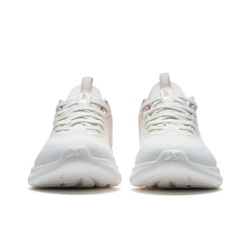 XTEP Xingyun2.0 Abrasion Resistant Low Top Running Shoes Women's White Pink-3