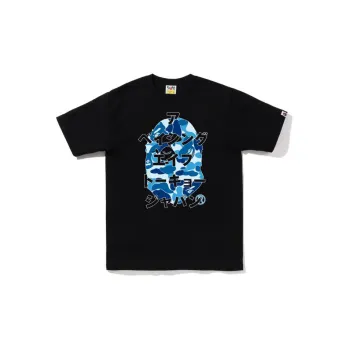 A BATHING APE Abc Camo Japanese Letters Tee