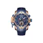 RGA3532-Rose Case Blue Dial Red Hands Blue Rubber Band