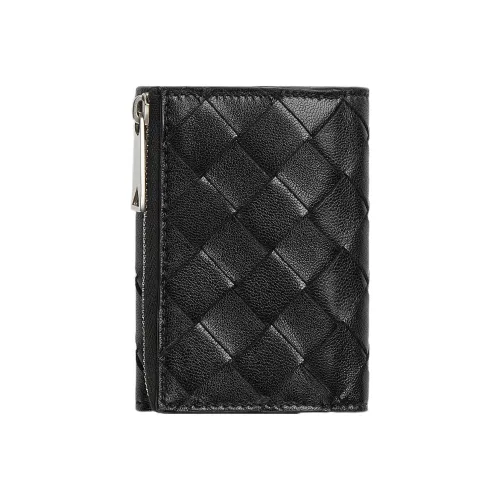 Bottega Veneta Calfskin Wallet Trumpets Men's Black