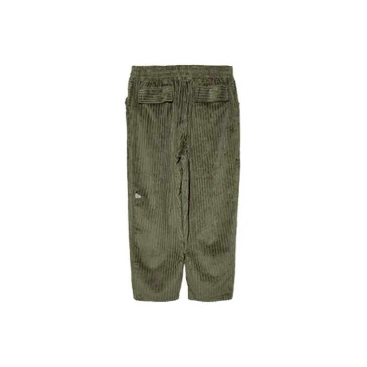New Era Moderate Casual Pants Unisex Olive Green-1
