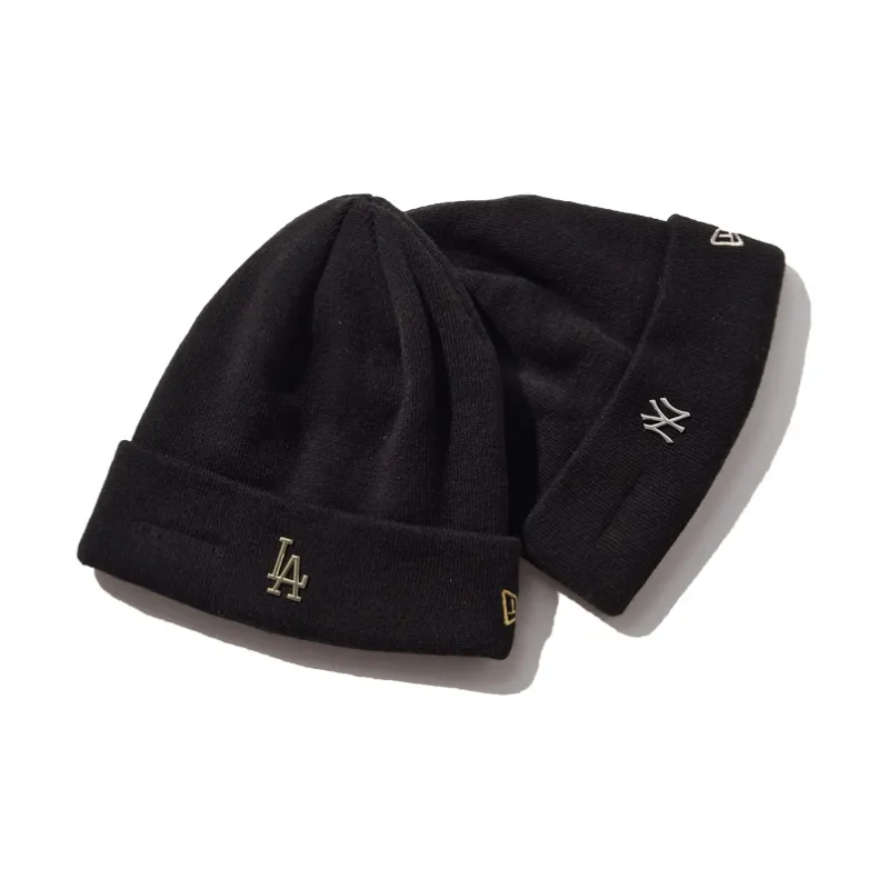 New Era Acrylic Beanies Men's Black-3