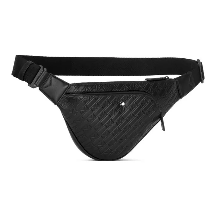 MONTBLANC M_Gram 4810 Cow Leather Fanny Pack Sling Bags Men's Black-1