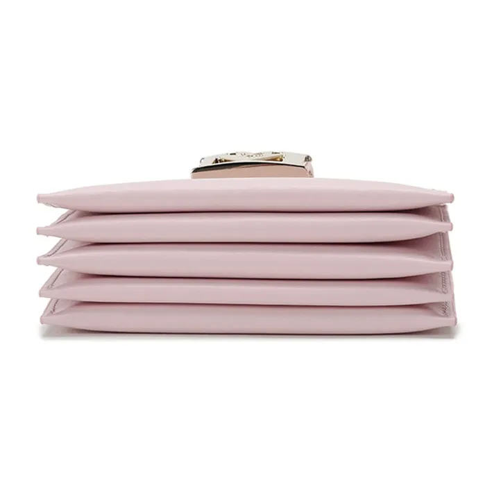 MCM Leather Crossbody Bag Card Holder Mini Women's Pink-3