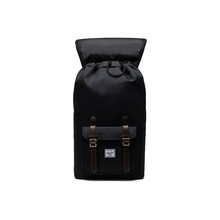 Herschel Polyester Backpack Large Size Unisex Black/Brown-2