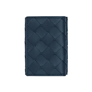 Bottega Veneta Intrecciato Tri-Fold Tiny Wallet