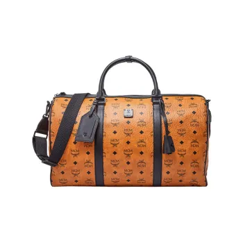 MCM Coated Canvas Handbag Travel Bag Men's