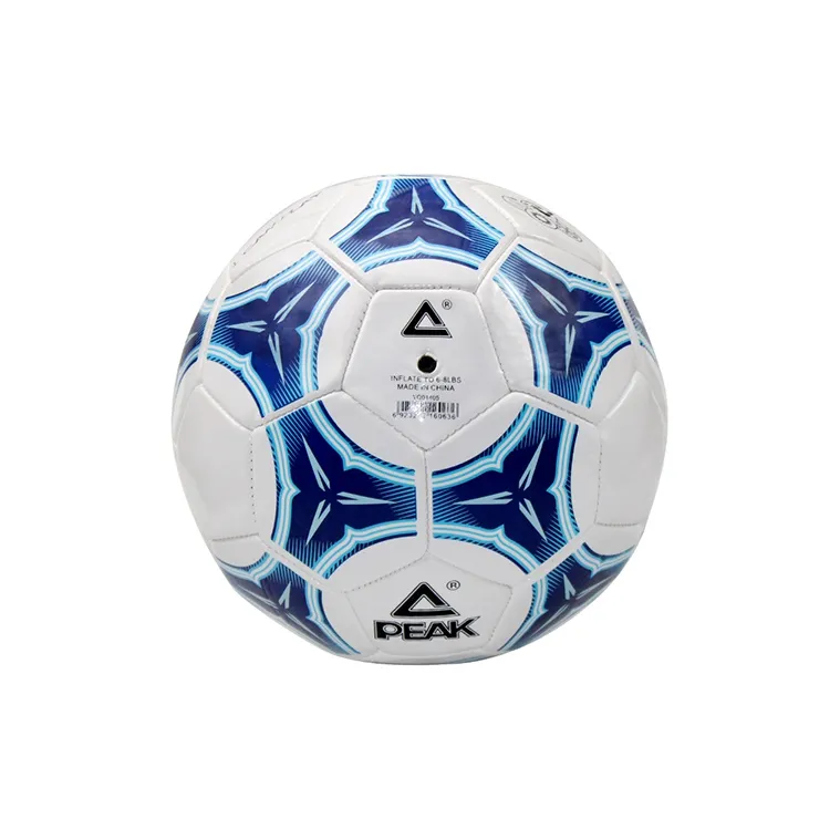 PEAK Size 5 Soccer TPU Machine Stitched Soccer Ball Unisex Blue White-3