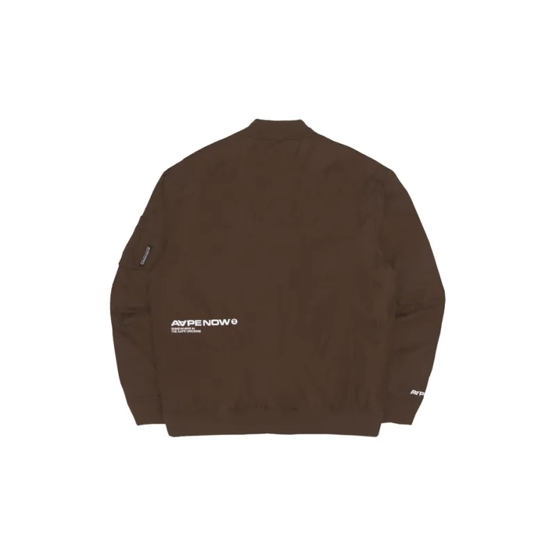 Aape By *A Bathing APE® Logo patch Bomber jacket-3