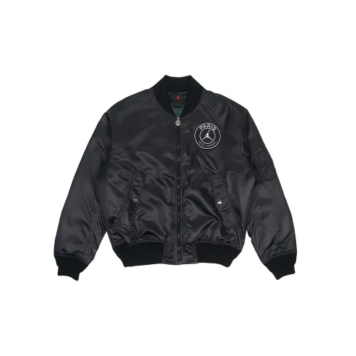 NIKE Jordan X Paris PSG Puffer Jackets Men Black