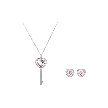 Swarovski Engaged Necklaces Women's Silver