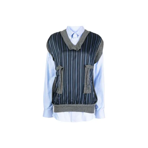 Maison Margiela Spliced Oxford Buttoned Shirt