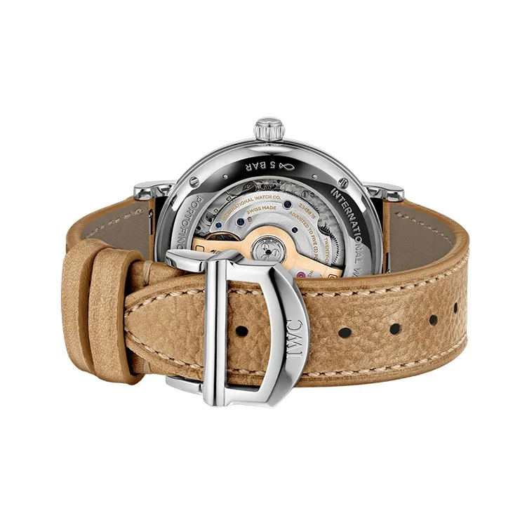 IWC Baotai Fino Series Automatic Mechanical Movement Women's Watch 37mm White Dial-3