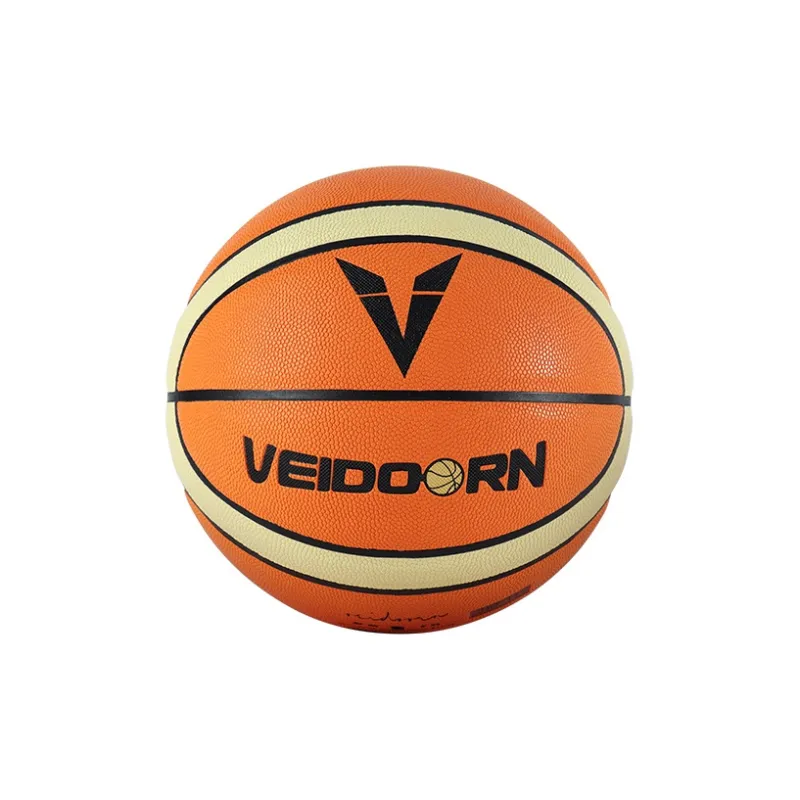 VEIDOORN Microfiber Leather Basketball Orange Size 7 Ball Training Competition Unisex-6
