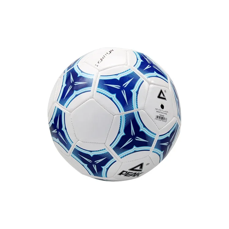 PEAK Size 5 Soccer TPU Machine Stitched Soccer Ball Unisex Blue White-2