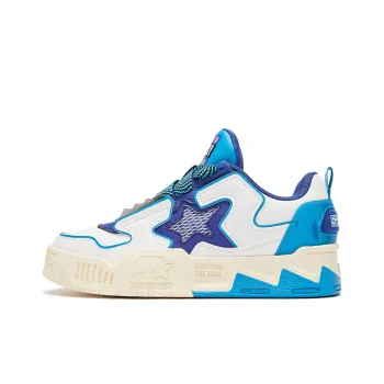 STARTER Second Generation Sound Wave VOL Collection Low Top Skateboard Shoes Men's White Blue