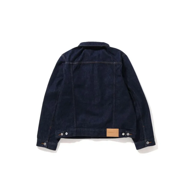 A BATHING APE Bape Denim Jackets Unisex Dark Blue-2
