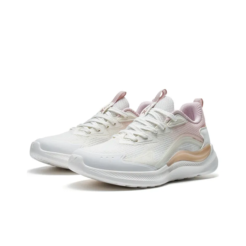 XTEP Xingyun2.0 Abrasion Resistant Low Top Running Shoes Women's White Pink-2