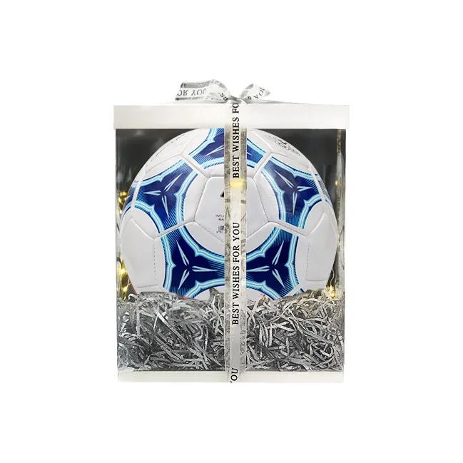 PEAK Size 5 Soccer TPU Machine Stitched Soccer Ball Unisex Blue White-6