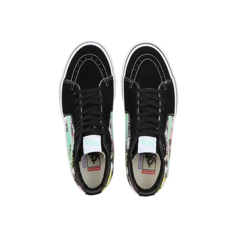 Vans Skate Sk8 Hi Shroom Doom Black Green-3