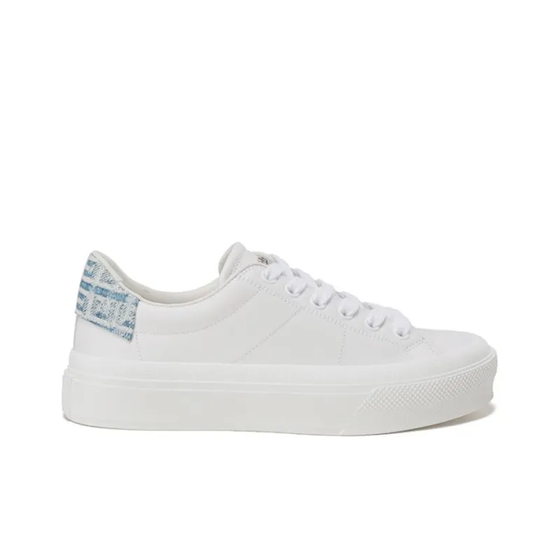 GIVENCHY City Stylish Skateboarding Shoes Women's White Blue Tail-1