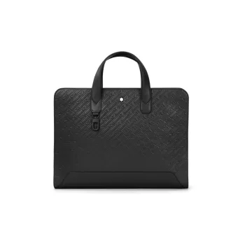 MONTBLANC M_Gram 4810 Cow Leather Handbag Briefcase Men's Black