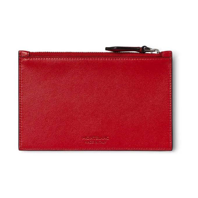 MONTBLANC Meisterstuck Leather Card Holder Men's Red-1