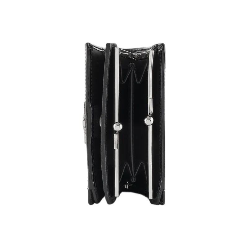 Vivienne Westwood Cow Leather Card Holder Wallet Women's Black-3