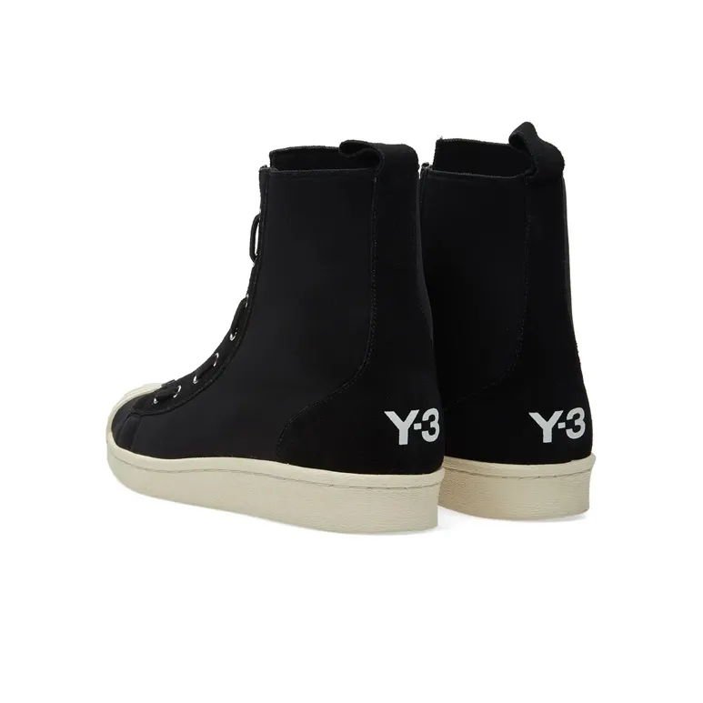Y-3 Yohji Yamamoto Pro Zip Stylish Skateboarding Shoes Unisex Black-2
