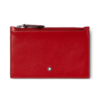 MONTBLANC Meisterstuck Leather Card Holder Men's Red