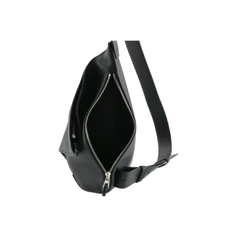 LOEWE Cow Leather Crossbody Bags Sling Bags Men's Black-3