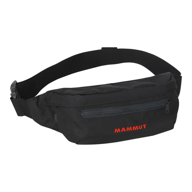 MAMMUT Polyester One Shoulder Crossbody Slanted Fanny Pack Small Size Unisex Black-6