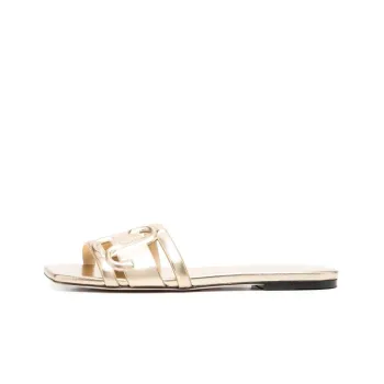 Jimmy Choo Laran Slide Slippers Women's Gold