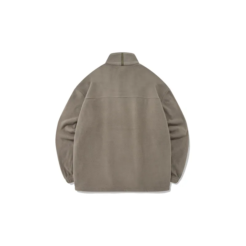 COVERNAT Velvet feel Coat Unisex Beige-1
