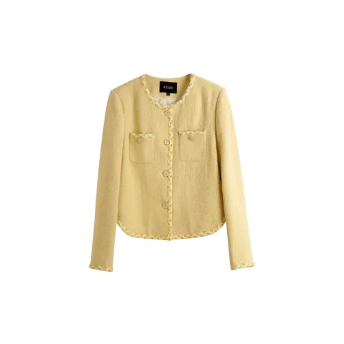 Olrain Business Suits Women's Light Yellow