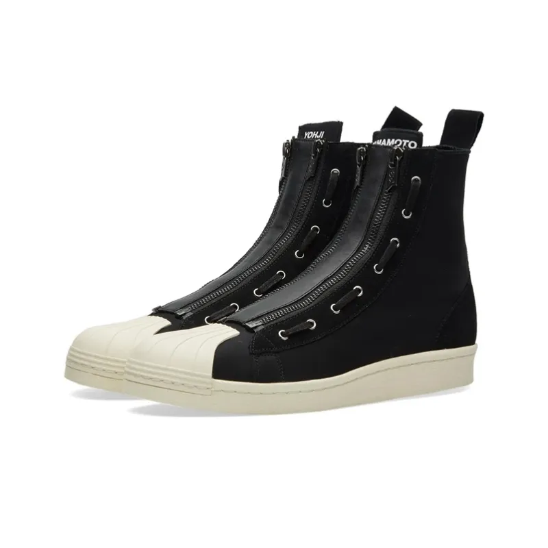 Y-3 Yohji Yamamoto Pro Zip Stylish Skateboarding Shoes Unisex Black-1