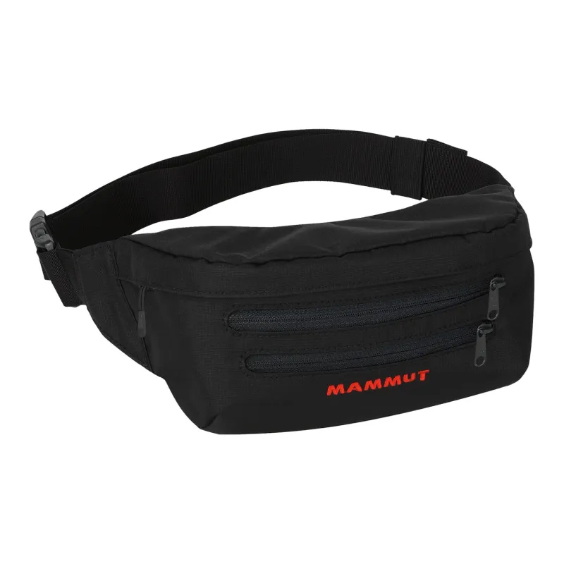 MAMMUT Polyester One Shoulder Crossbody Slanted Fanny Pack Small Size Unisex Black-13