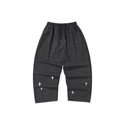 GENANX Casual Pants Unisex Black Gray