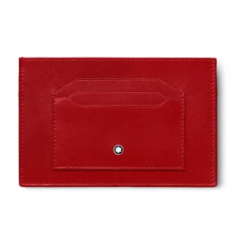 MONTBLANC Meisterstuck Cow Leather Card Holder Men's Red