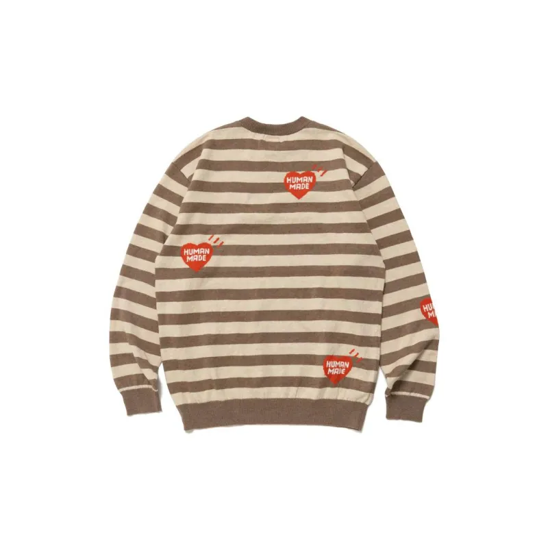 HUMAN MADE Striped L/S Knit Sweater-1