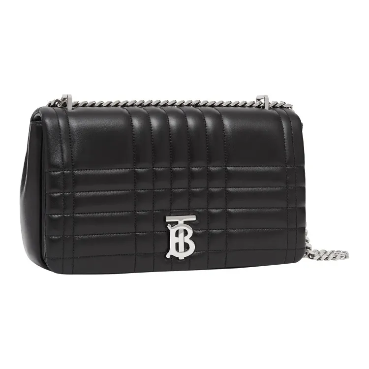 Burberry Lola Bag Lambskin Shoulder Bag Crossbody Bag Medium Size Women's Black-1