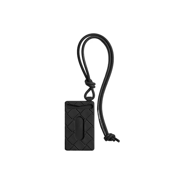 Bottega Veneta Silicone Card Holder Men's Black-1