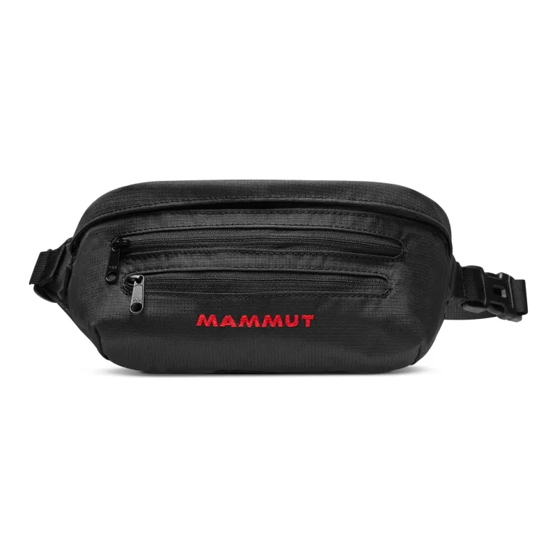 MAMMUT Polyester One Shoulder Crossbody Slanted Fanny Pack Small Size Unisex Black-12