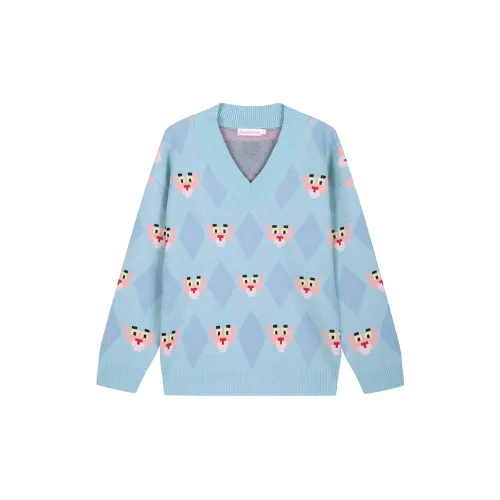 Pink Panther X Fun Sweaters Women's Blue