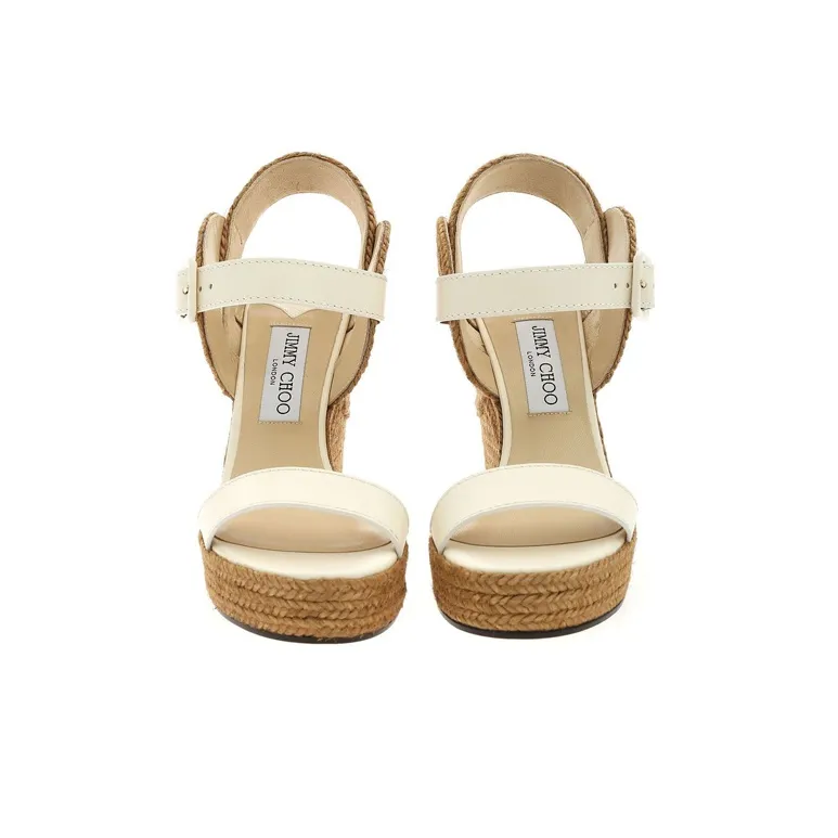 Jimmy Choo Delphi 100 Strap Sandals Women's White-4