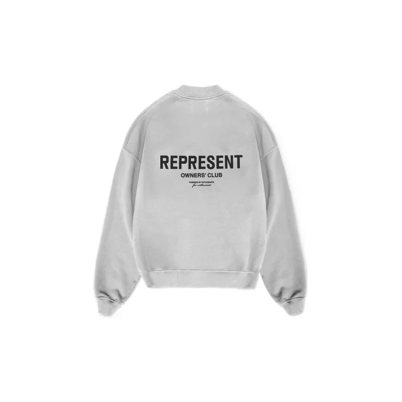 REPRESENT Logo Printed Oversized Crewneck Sweatshirt-1