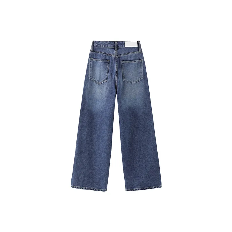 CUBIC Straight Thickened Jeans Women's-1